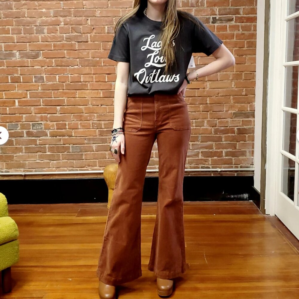 Rolla's Eastcoast Flare in Chestnut Corduroy